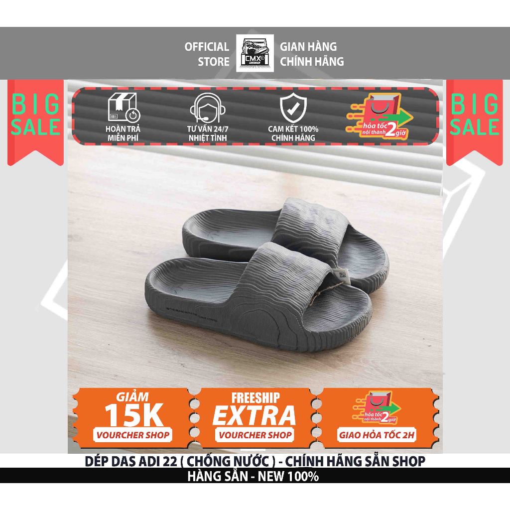 [ HÀNG CHÍNH HÃNG ] Dép THỂ THAO CHÍNH HÃNG DAS 22 XÁM NHẠT ( HP6522 ) - AUTHENTIC 100%