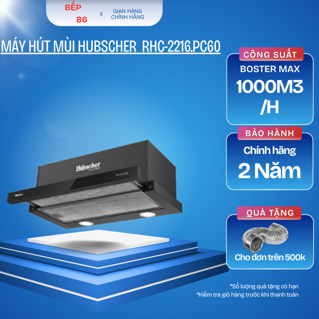 Máy hút mùi Hubscher RHC-2216.PC60