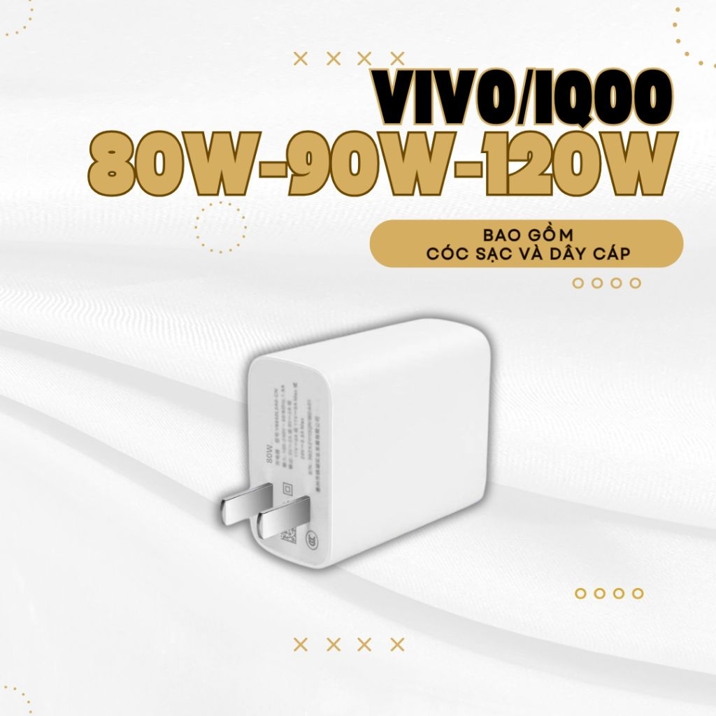 Bộ Sạc Nhanh Vivo/IQoo 80W/90W/120W Chuẩn Zin