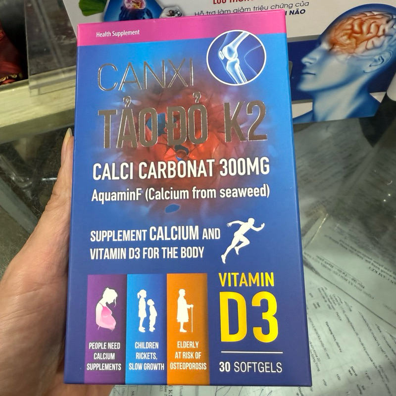 CALCI NANO MK7 TẢO BIỂN VIÊN UỐNG BỔ SUNG CALCI (30 viên  )