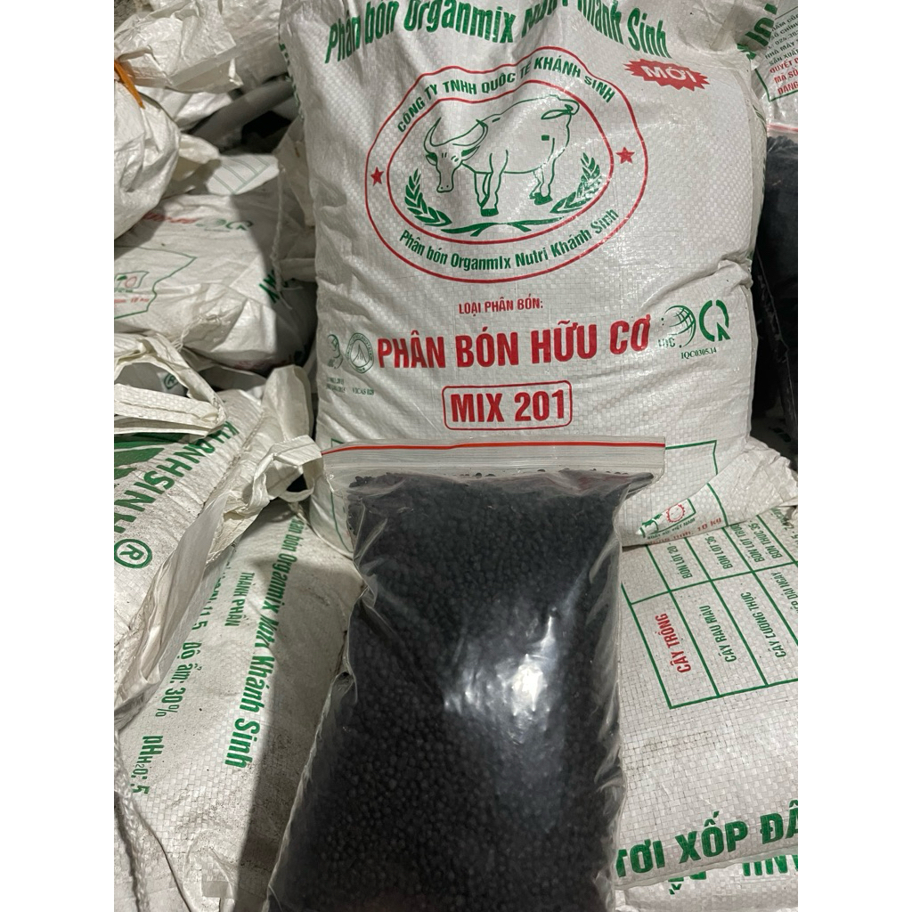 1kg phân hữu cơ organmix xử lý nguyên chấtux