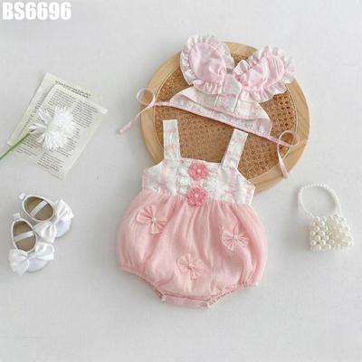 Set Body Tay Dài Vai Nơ Chấm Bi Nón Thỏ Màu Đỏ Cho Bé Gái Sơ Sinh 1 2 Tuổi MINTSCLOSET - BS6659