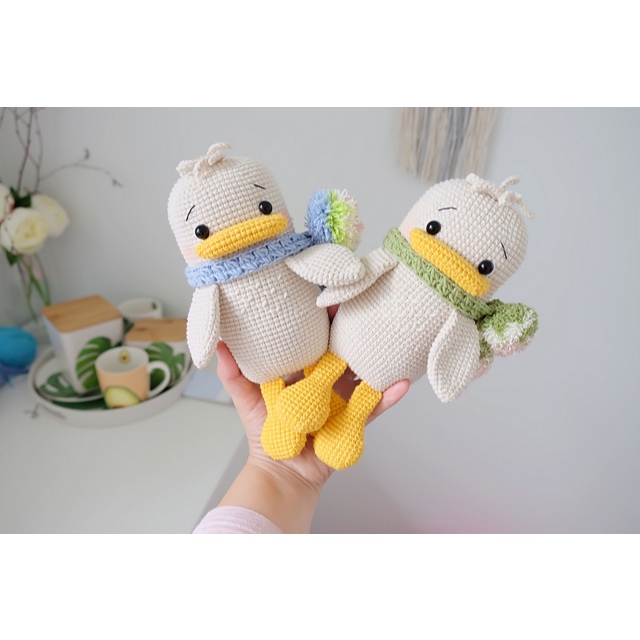 (File PDF) Chart hướng dẫn móc len tiếng Việt vịt Cute