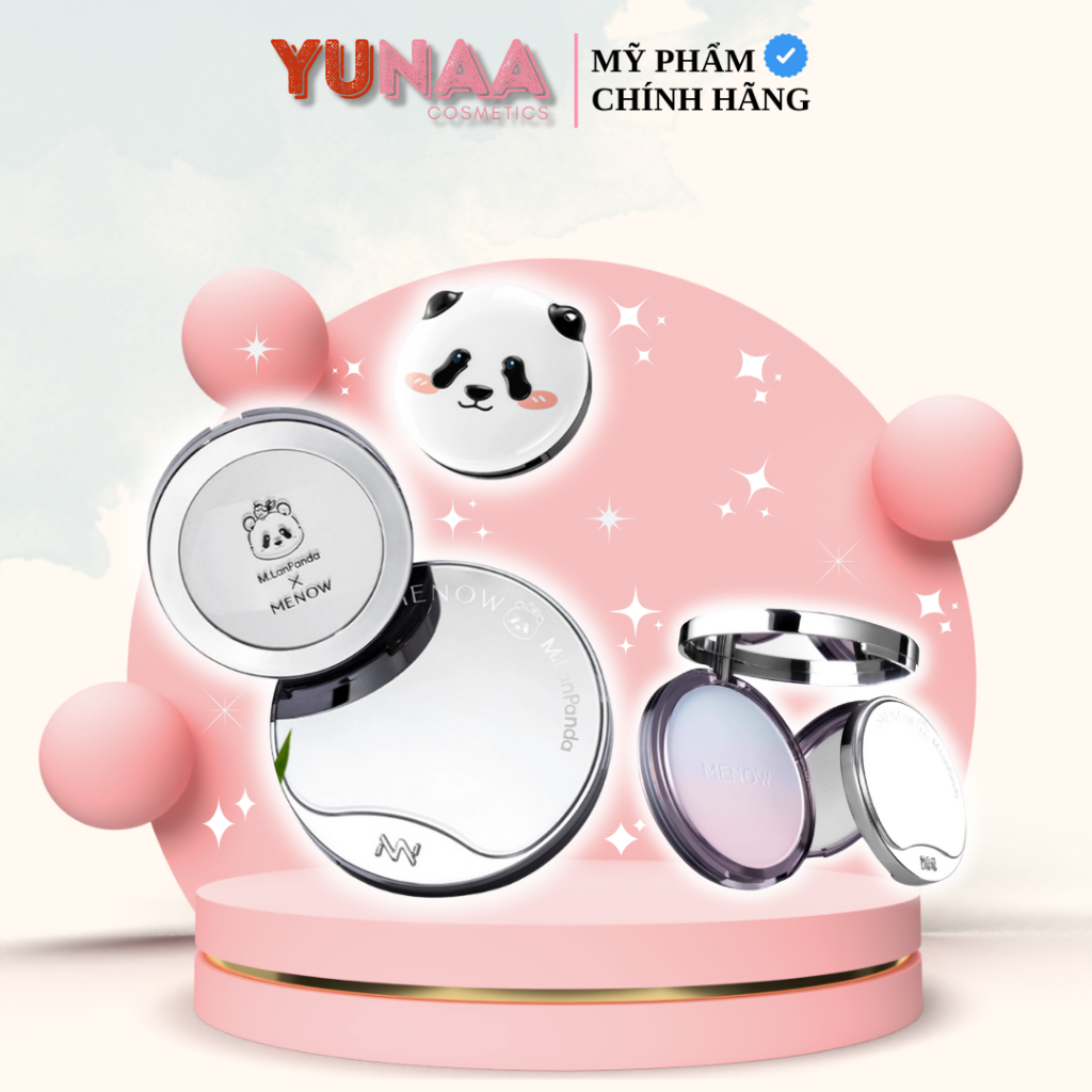 [Y333] Phấn Phủ MENOW x MENGLAN PANDA Velvet Mist Complexi - Phấn phủ gấu trúc