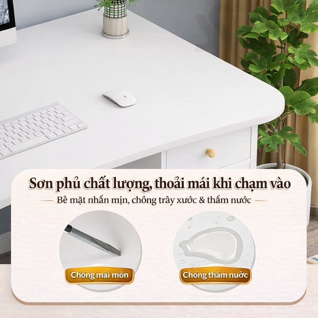 HUHU Bàn làm việc Kệ sách để bàn đa năng decor  Bàn làm việc học tập gỗ cực xinh thương hiệu | BigBuy360 - bigbuy360.vn
