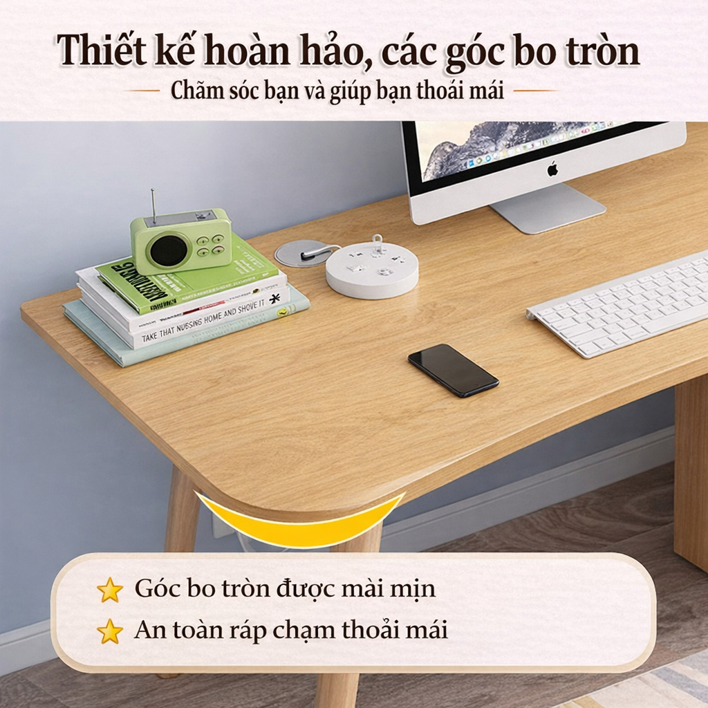 HUHU Bàn làm việc Kệ sách để bàn đa năng decor  Bàn làm việc học tập gỗ cực xinh thương hiệu | BigBuy360 - bigbuy360.vn