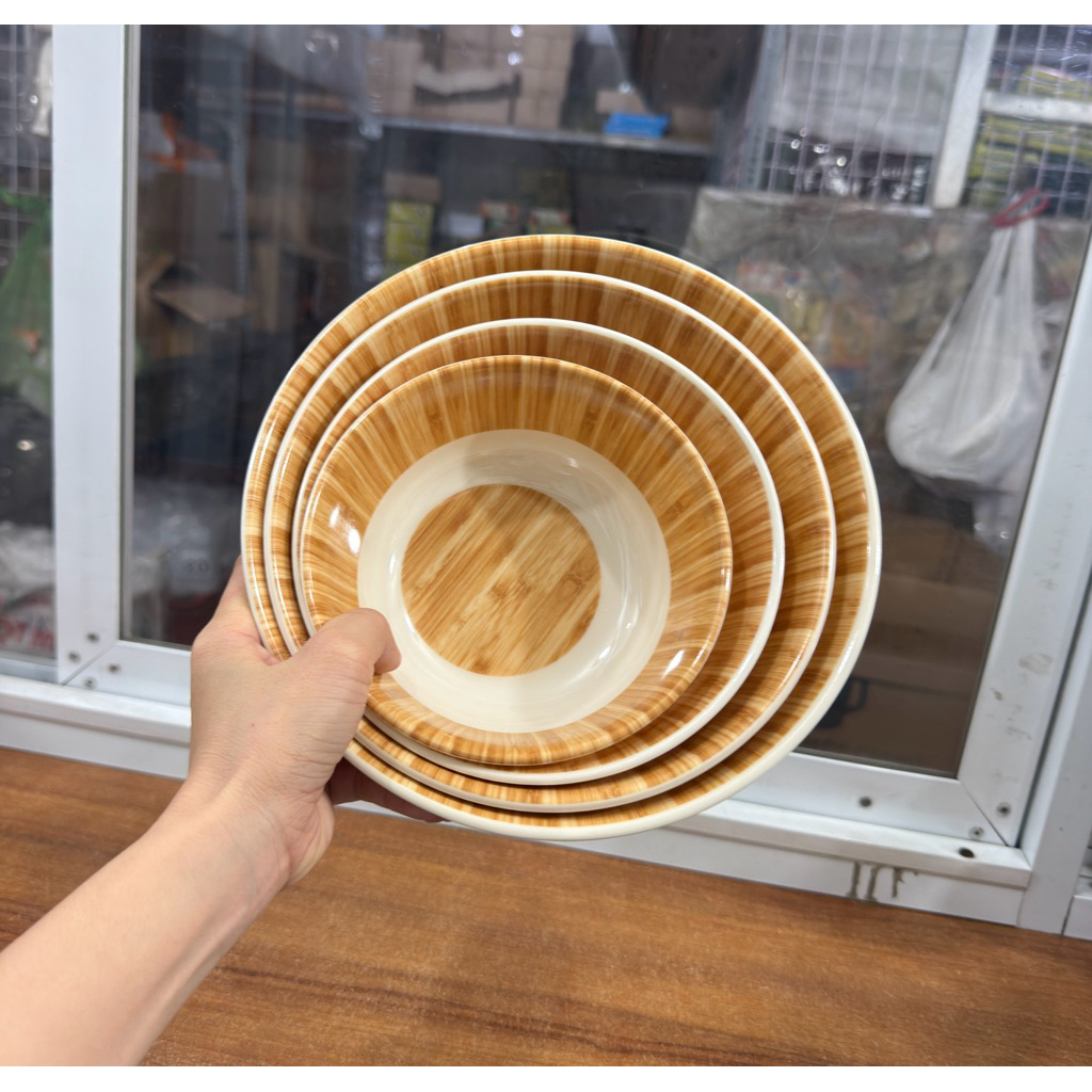 Tô sâu giả vân gỗ Trido, nhiều size khác nhau, chất liệu meca