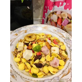 [Xả Hàng] Ngũ Cốc Giảm Cân Ăn Kiêng Mix Hạt, Sữa Chua Tím, Hồng Đậm 400g