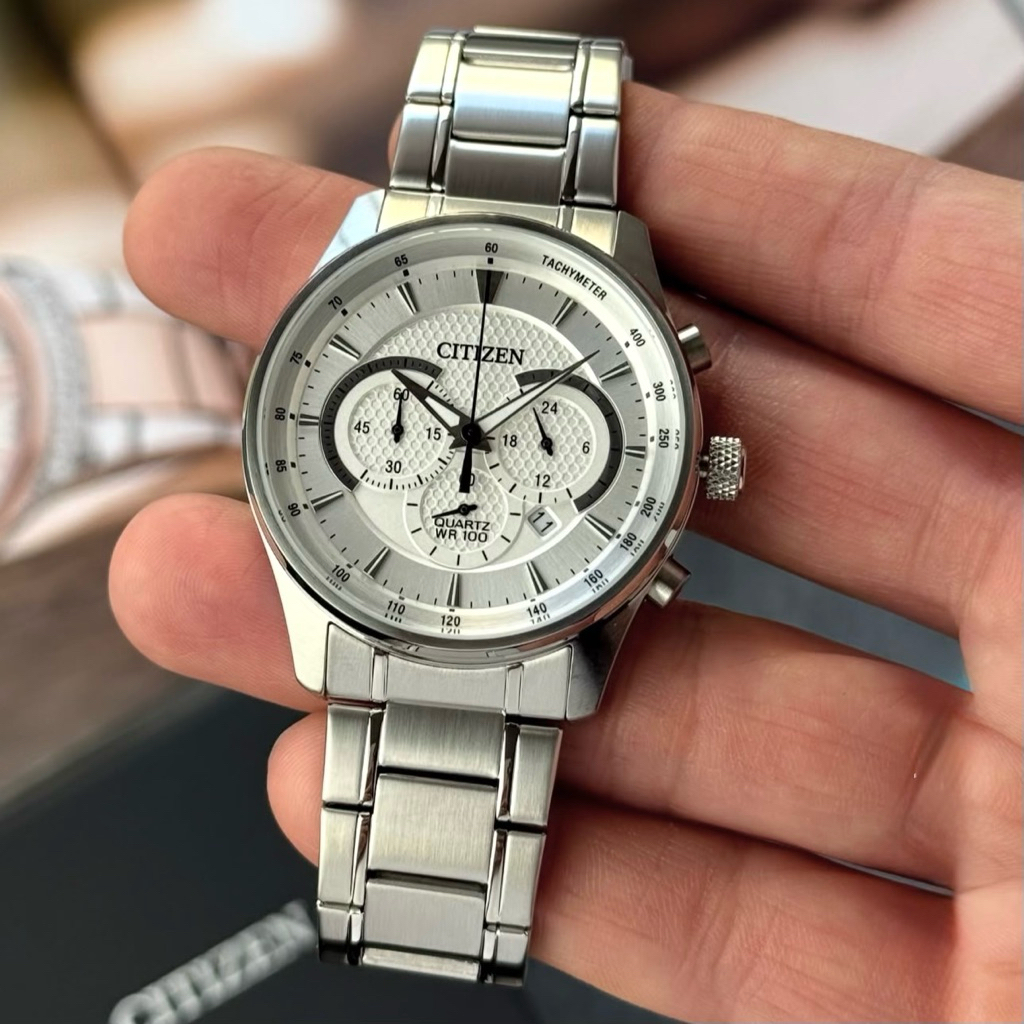Đồng hồ nam dây thép Citizen Quartz Chronograph AN8190-51A