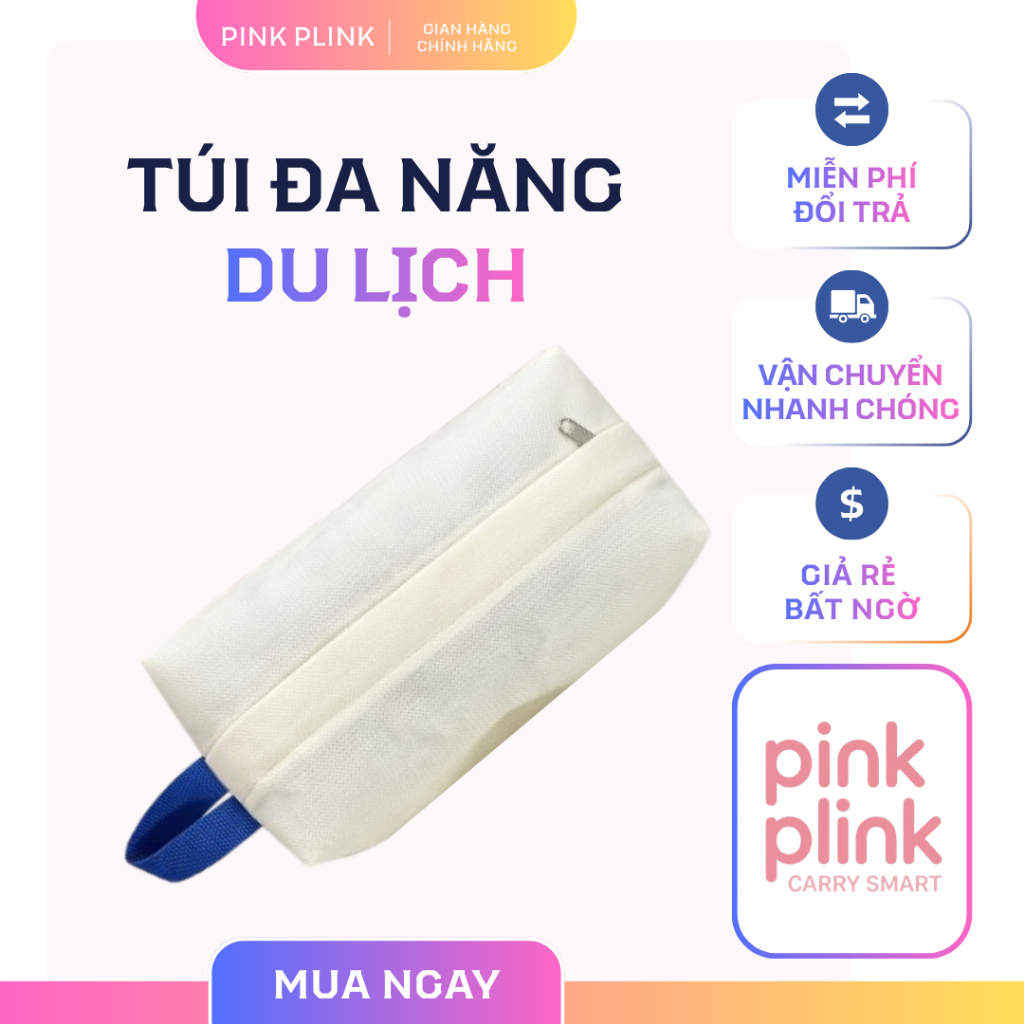 Túi tiện lợi đựng đồ lót & đồ cá nhân khi du lịch - Pink Plink Carry Smart