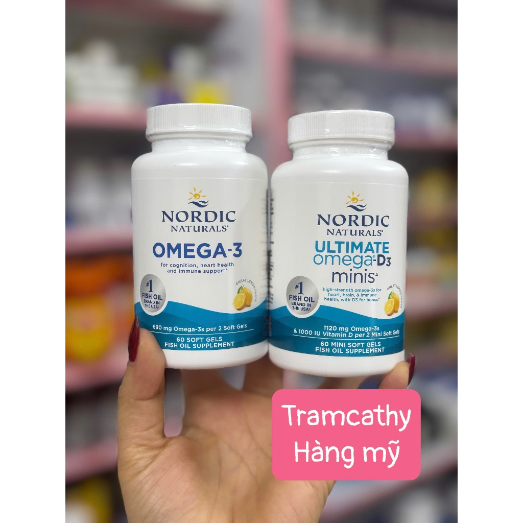 Viên uống Nordic Naturals Omega Vitamin D3