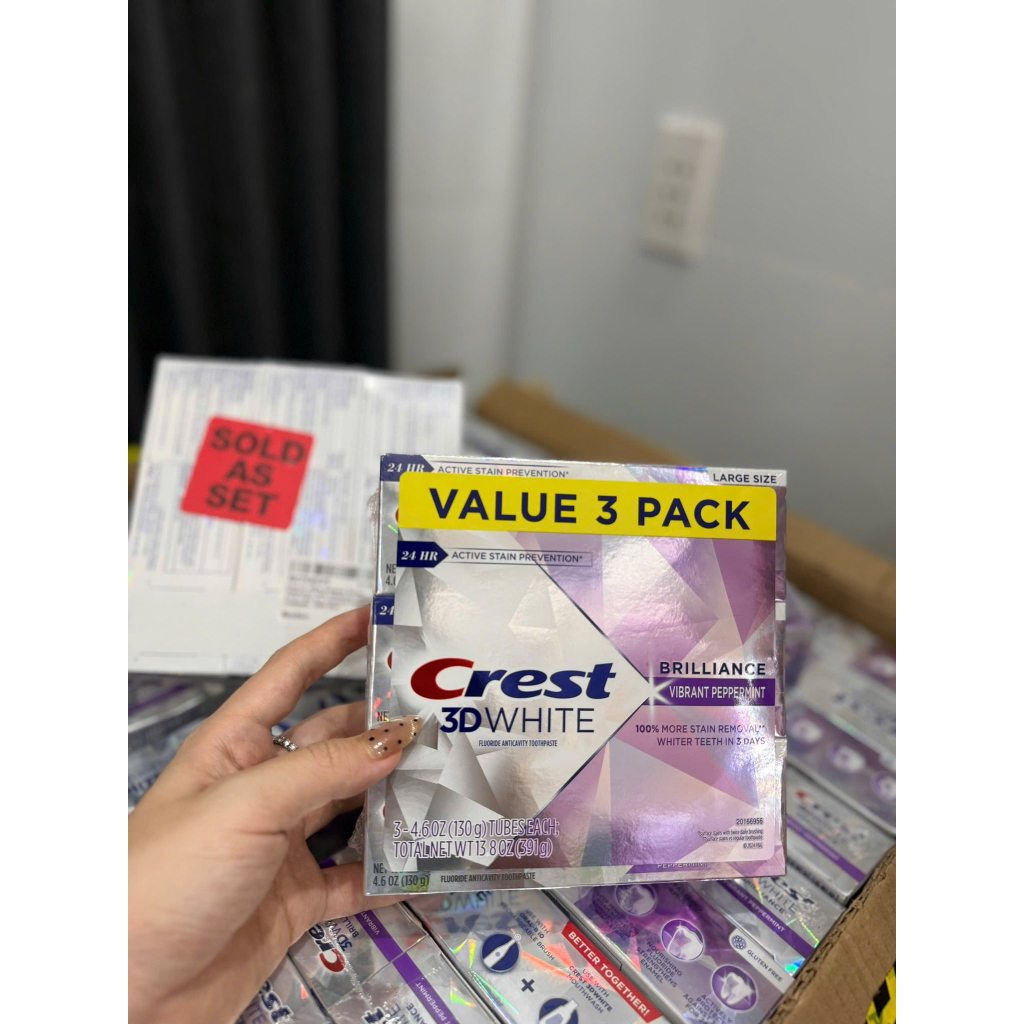 [COSTCO BILL MỸ] SET 3 KDR Crest 3D white