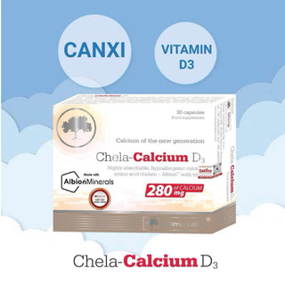 Canxi Chela Calcium D3-Thực phẩm bảo vệ sức khỏe hỗ trợ bổ sung canxi và D3 cho bà bầu, sau sinh 36.6g-Olimp Labs