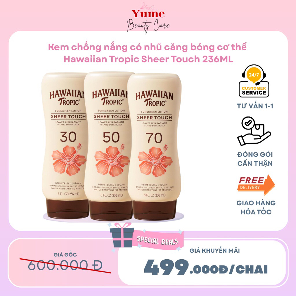 Kem Chống Nắng Body Hawaiian Tropic Sheer Touch