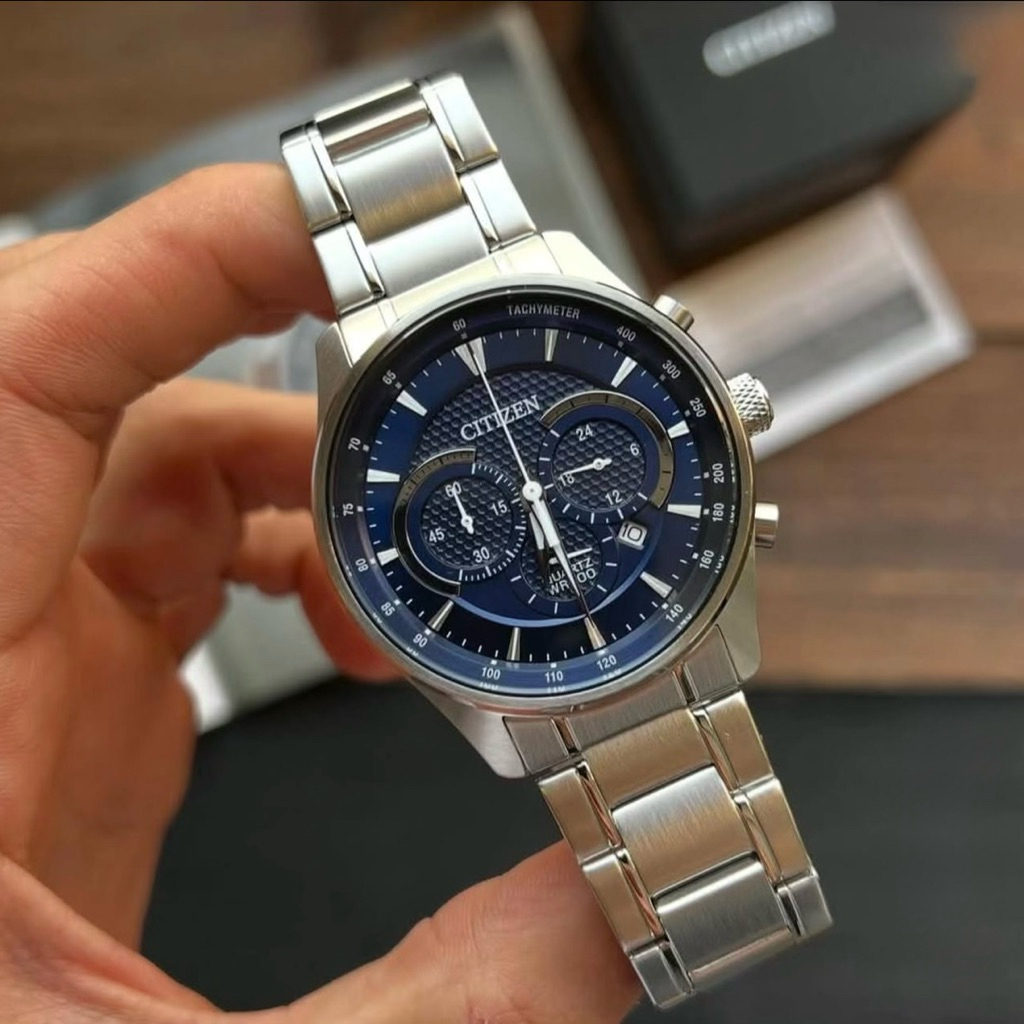 Đồng hồ nam dây thép Citizen Quartz Chrono AN8190-51L