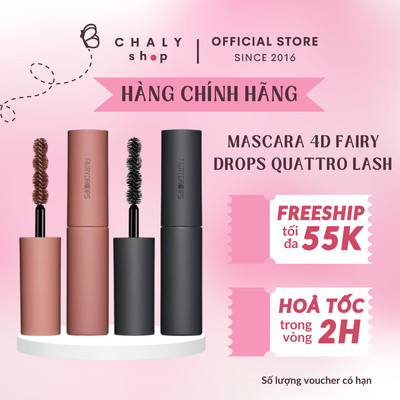 Mascara chuốt mi dài, dày, cong 4D Fairy Drops Quattro Lash Nhật Bản
