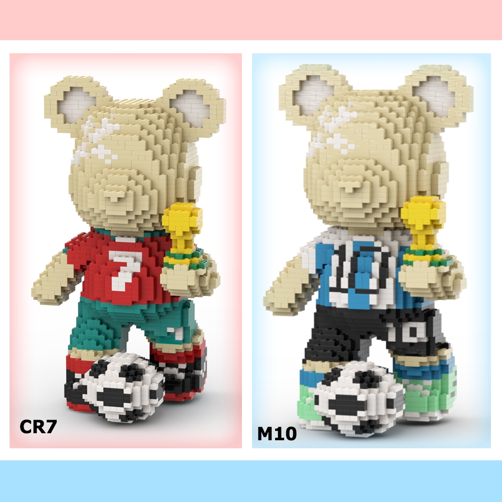 Mô hình lắp ráp bearbrick - Bearbrick cầu thủ bóng đá