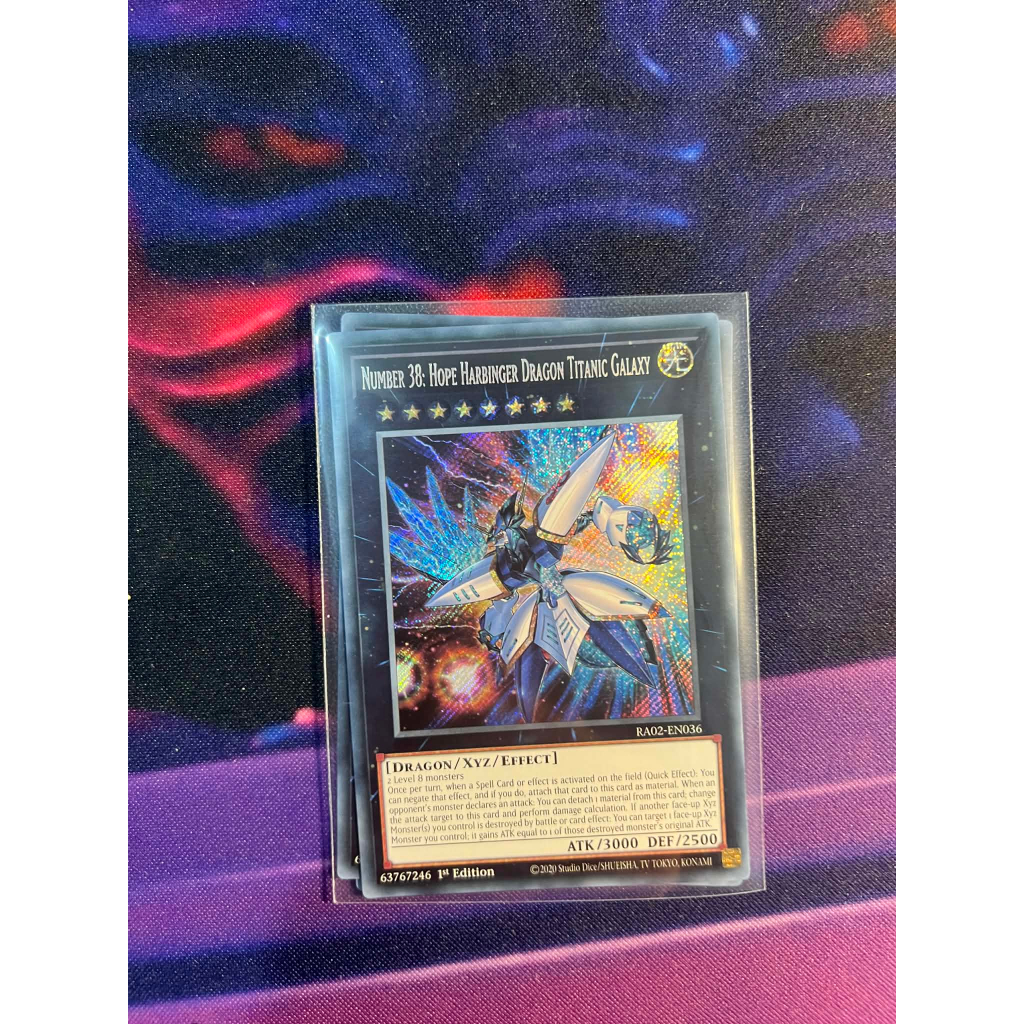 TGT Yugioh thẻ bài Yugioh chính hãng Number 38: Hope Harbringer Dragon Titanic Galaxy RA02-EN036