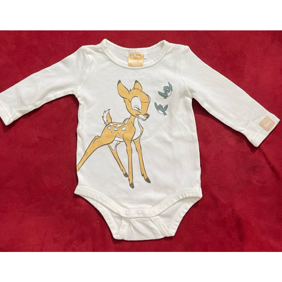 [Auth độ mới 90%] Bodysuit hiệu Disney Lama 20€ Euro tay dài cho bé size 76 tối đa tới 10kg