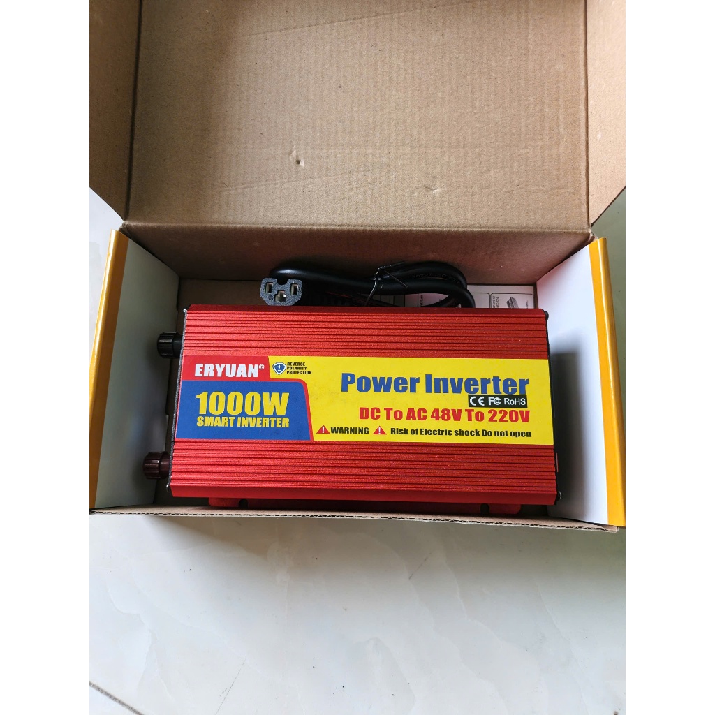 Bộ kích điện từ 48V/60V lên 220V, bộ đổi nguồn điện 48V/60V thành 220V công suất 1000W