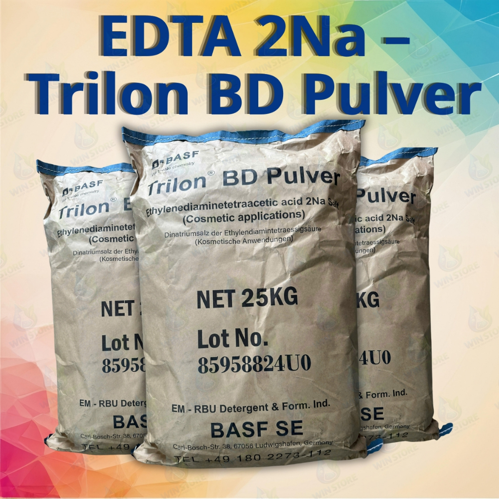 EDTA 2Na – Trilon BD Pulver – EDTA Đức 25kg/bao.Giúp khử phèn, kim loại nặng hiệu quả