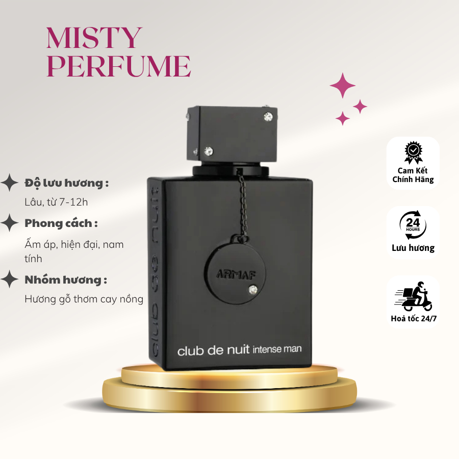 Nước Hoa Armaf Club De Nuit EDT 105ml - Nước Hoa Hương Gỗ Thơm Cay Nồng | BigBuy360 - bigbuy360.vn