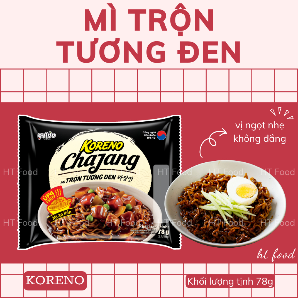 HT Food | Mì trộn tương đen Koreno Chajang