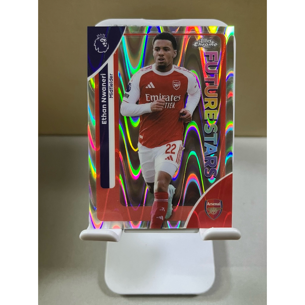 (Tặng kèm toploader) Thẻ Base & Refractor – siêu phẩm Topps Chrome EPL 2025/2026 cao cấp chính hãng