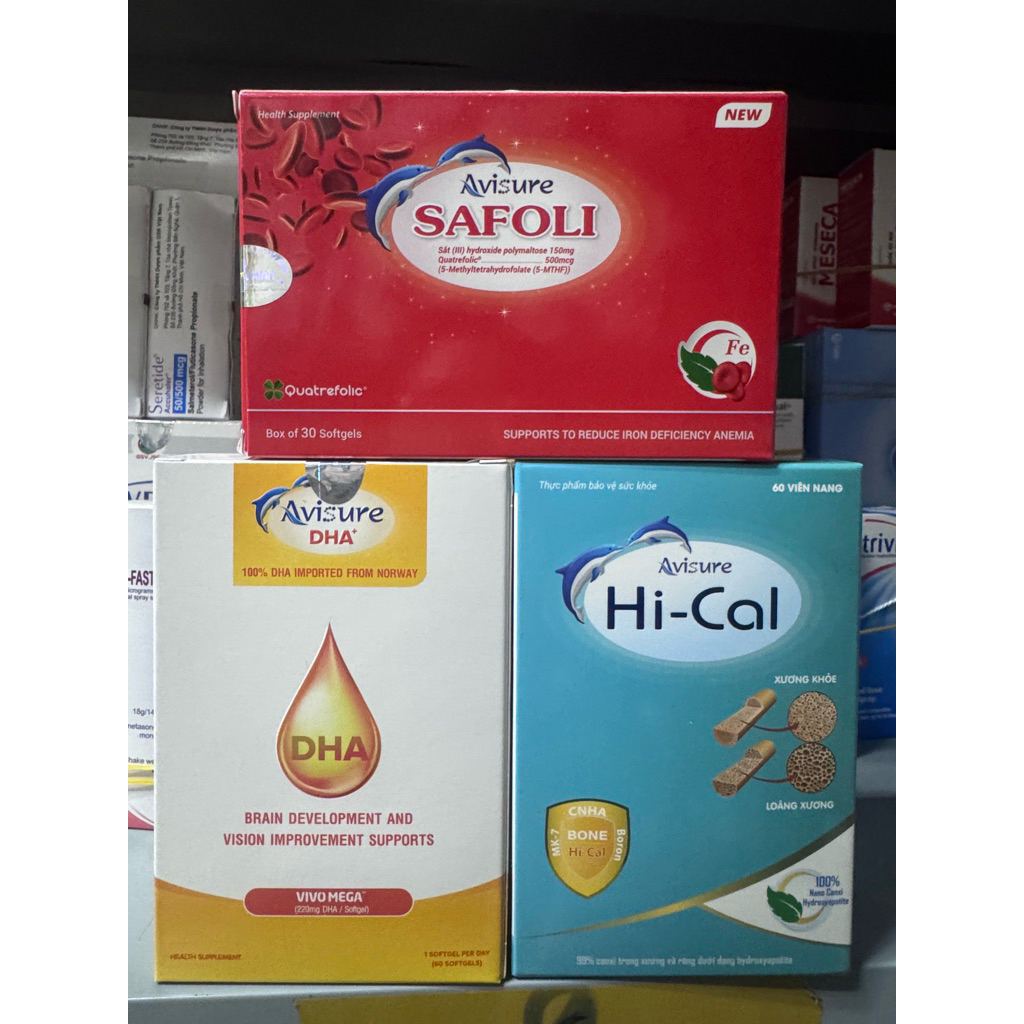 Avisure TPBVSK sắt-canxi-DHA cho bà bầu, trước bầu, sau sinh