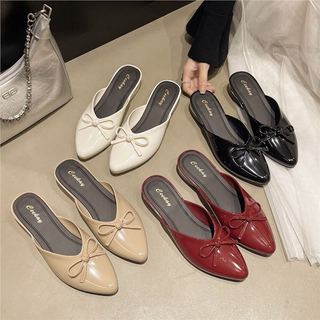 Mẫu Giày Sục Nữ Hoạt Tiết Thắt Nơ Siêu Xinh Thời Thời Trang Nữ Giới Trẻ Dân Văn Phòng Giáo Viên Công Sở Yêu Thích Hè2026