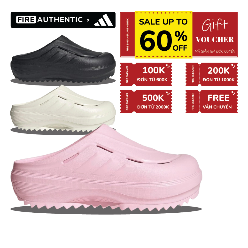 | Fire Authentic | Dép Sandal cao su đế cao adidas OZWAVE Clog 'Full 3 Color For Women's'