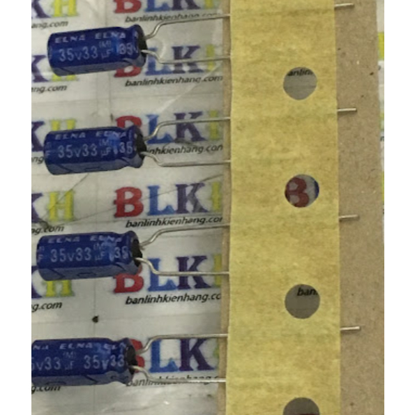 5 Tụ âm thanh 35V 33uF 5x10mm hãng ELNA.