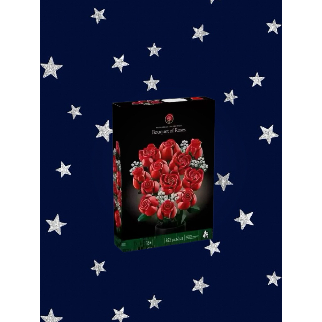 Bouquet of Roses - Set hoa hồng đỏ mô hình lắp ráp 12 thiết kế tinh tế 822 mảnh - Quà tặng độc bản đ