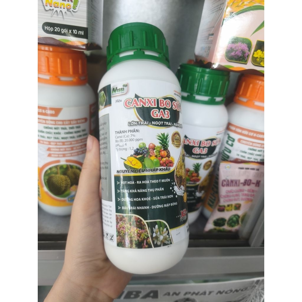 Phân bón Canxi-Bo Sữa Ga3 - chai 500ml