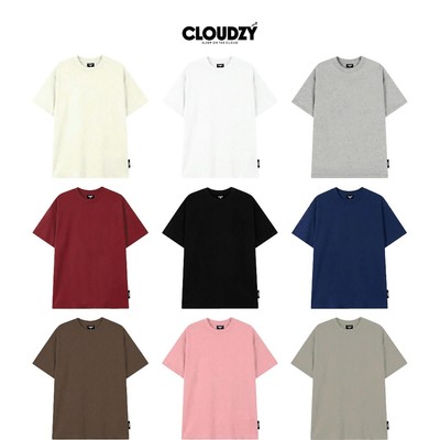 Áo phông nam nữ unisex tay lỡ AT TRƠN CLOUDZY thun form rộng local brand teen cổ tròn oversize