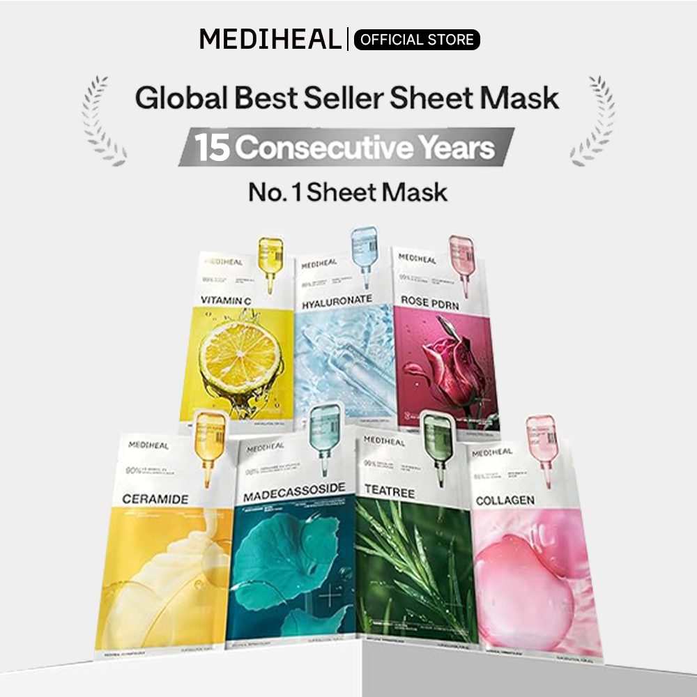 Combo 10 Mặt Nạ Mediheal Essential Collection Mask Dưỡng Ẩm, Phục Hồi Từ Sợi Tre 24ml - FS | BigBuy360 - bigbuy360.vn