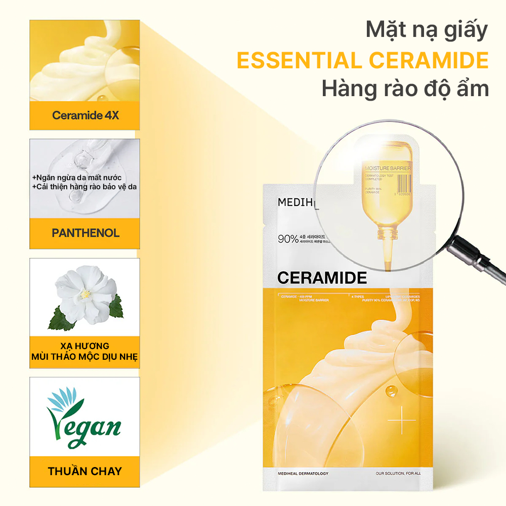 Combo 10 Mặt Nạ Mediheal Essential Collection Mask Dưỡng Ẩm, Phục Hồi Từ Sợi Tre 24ml - FS | BigBuy360 - bigbuy360.vn