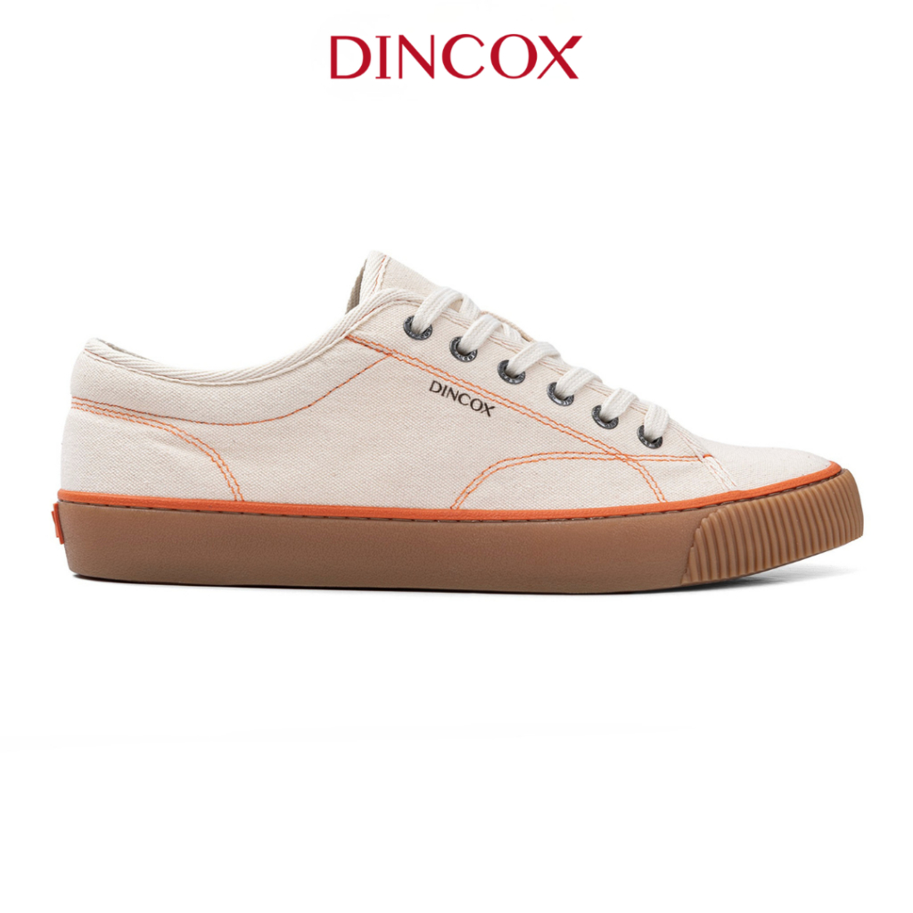 Giày Sneaker Vải Canvas Unisex E18 Natural DINCOX Đơn Giản Hiện Đại