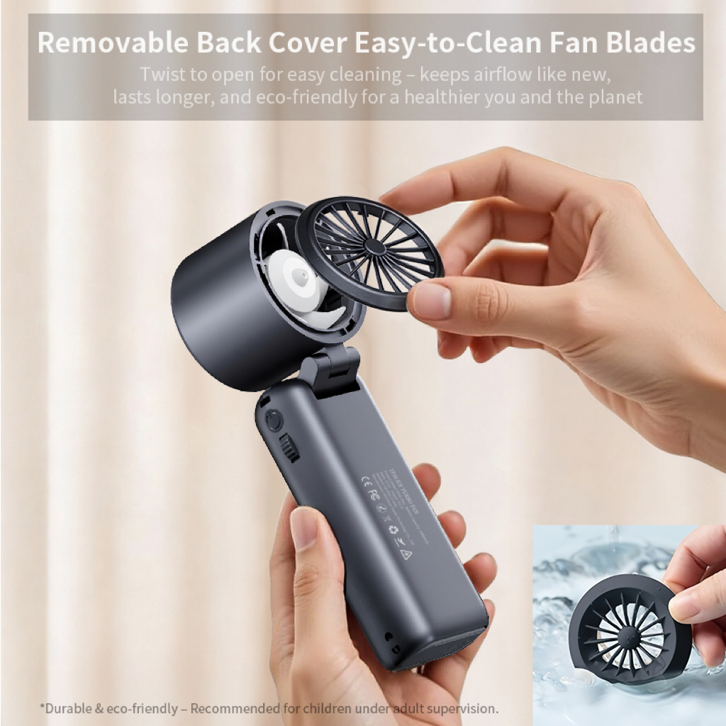 Tiankeplus TF30 Ultra Cầm Tay Siêu Bền Pin, Chức Năng Lạnh, Gió Mạnh, Gấp Gọn Tiện Lợi, Bảo Hành 6 Tháng Quạt Điều Hòa | BigBuy360 - bigbuy360.vn