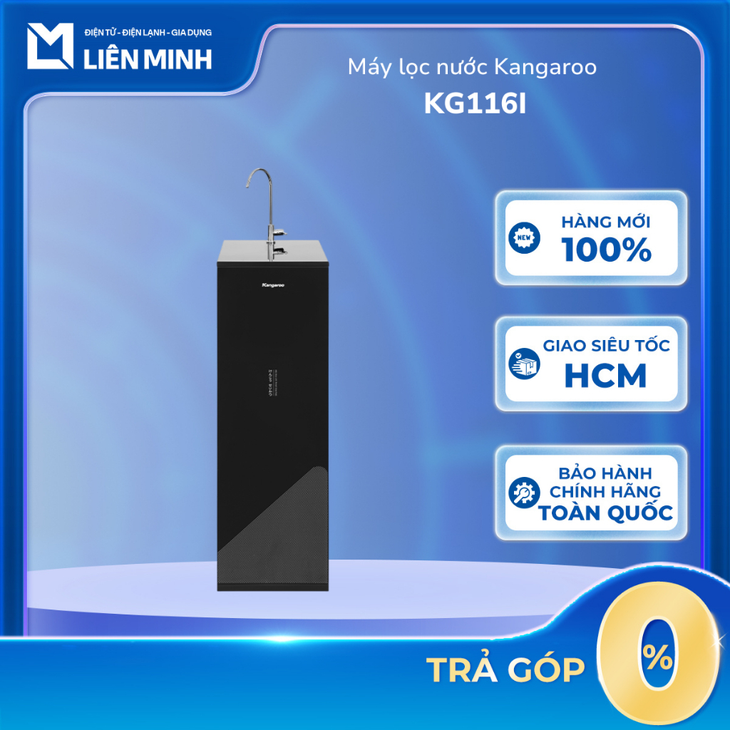 KG116I - Máy Lọc Nước RO Kangaroo KG116I (1 Vòi - 10 Lõi) - Bảo Hành Chính Hãng [SHIP 0Đ HCM]