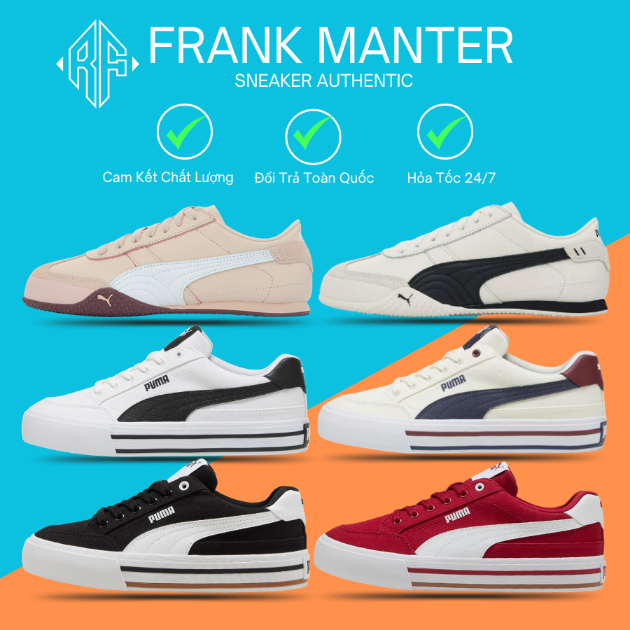 Giày_Puma Court Classic Vulcanized Nam Nữ Đủ Các Phối Màu Bản Chuẩn Full Box