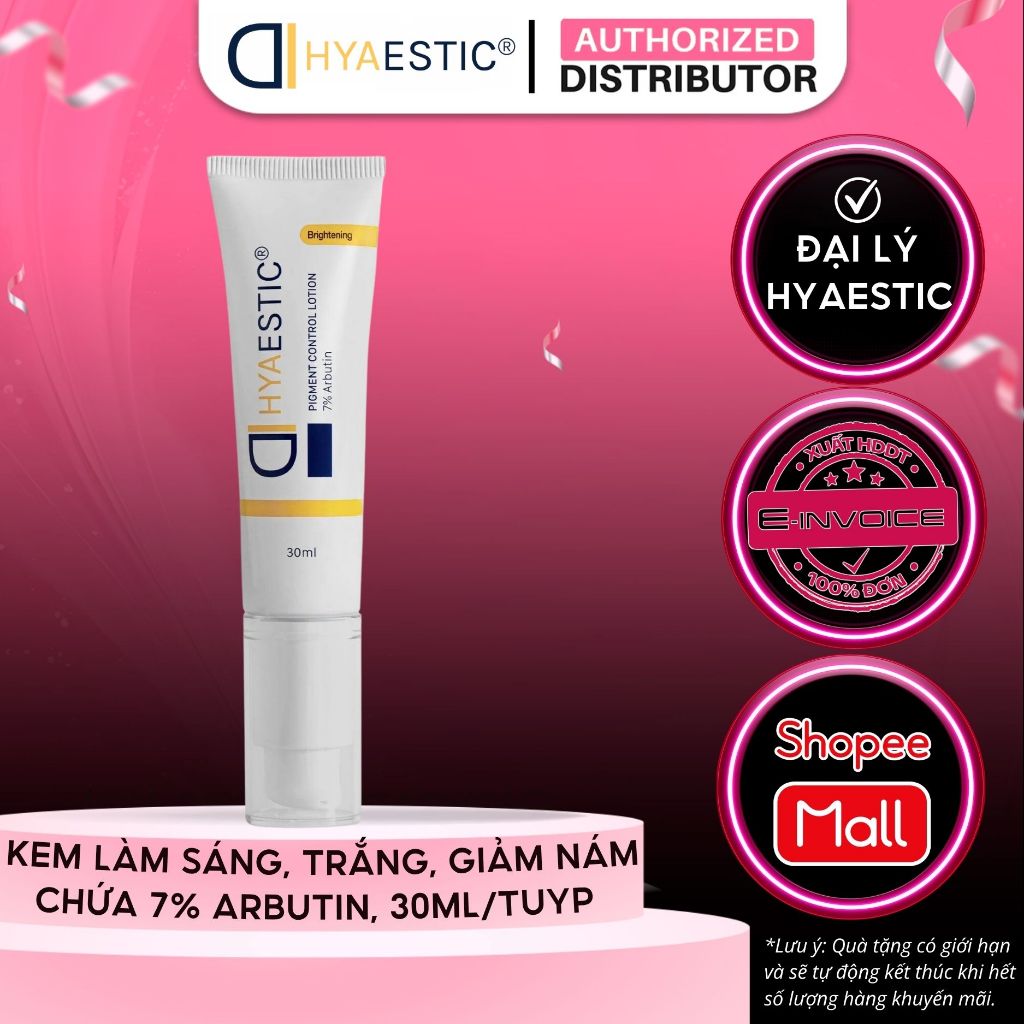 Kem Hỗ Trợ Sáng Da Ngừa Thâm Nám Hyaestic Pigment Control Lotion 7% Arbutin 30ml