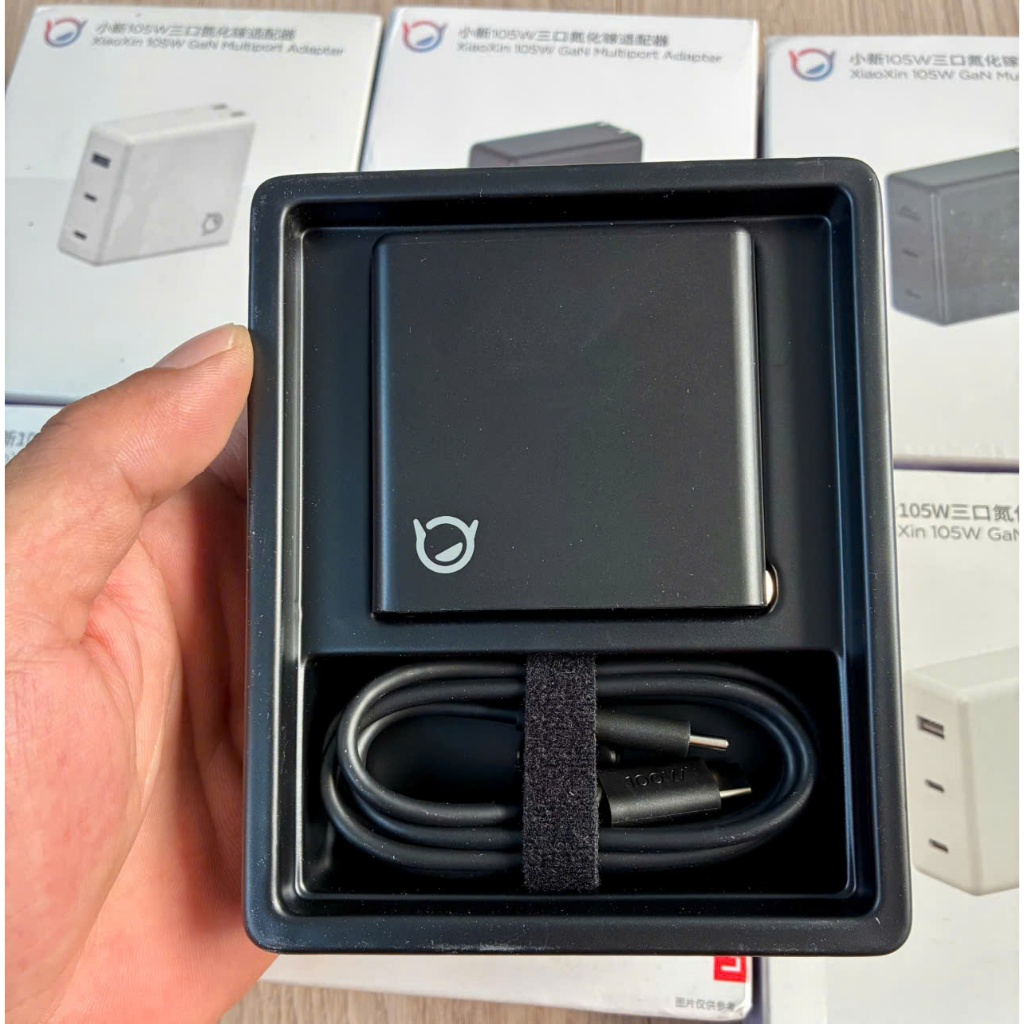 Bộ Sạc Nhanh Lenovo XiaoXin 105W - GaN - 3 Cổng Sạc - PD 3.0 - PPS 5A - Kèm Dây Sạc Type C 100W 1.5M | BigBuy360 - bigbuy360.vn