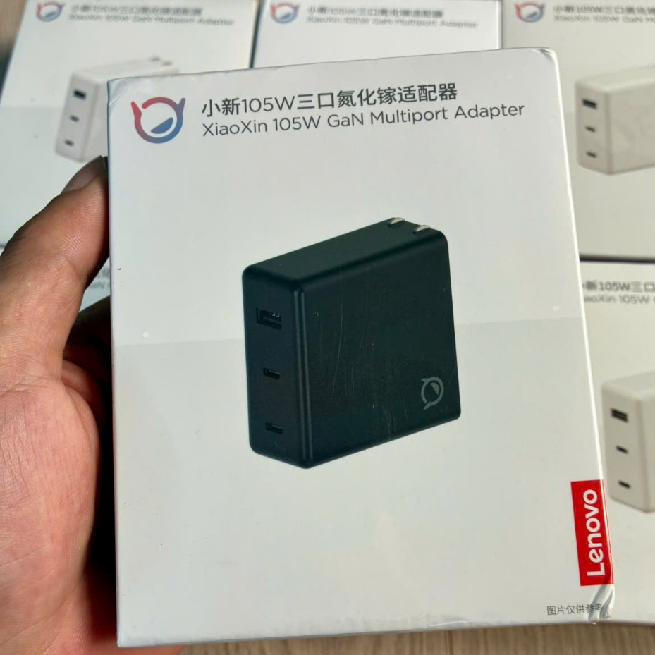 Bộ Sạc Nhanh Lenovo XiaoXin 105W - GaN - 3 Cổng Sạc - PD 3.0 - PPS 5A - Kèm Dây Sạc Type C 100W 1.5M | BigBuy360 - bigbuy360.vn