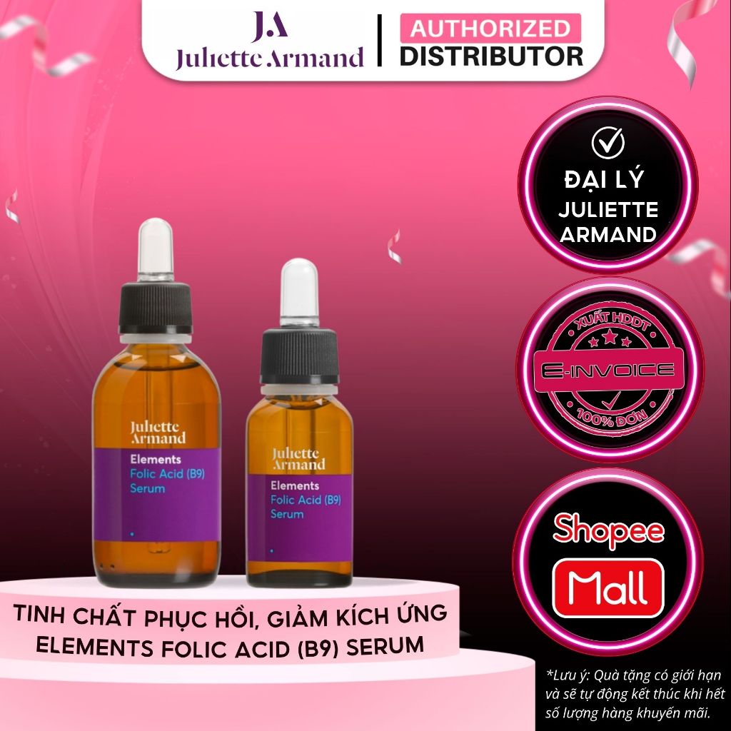Serum B9 Dưỡng Ẩm, Phục Hồi Và Giảm Kích Ứng Da Juliette Armand Element Folic Acid B9 Serum