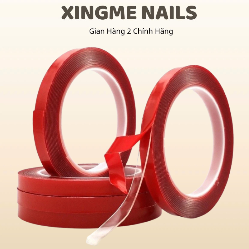 Băng Dính Đỏ, Keo Trong Dán Đế Móng [XINGME NAIL]