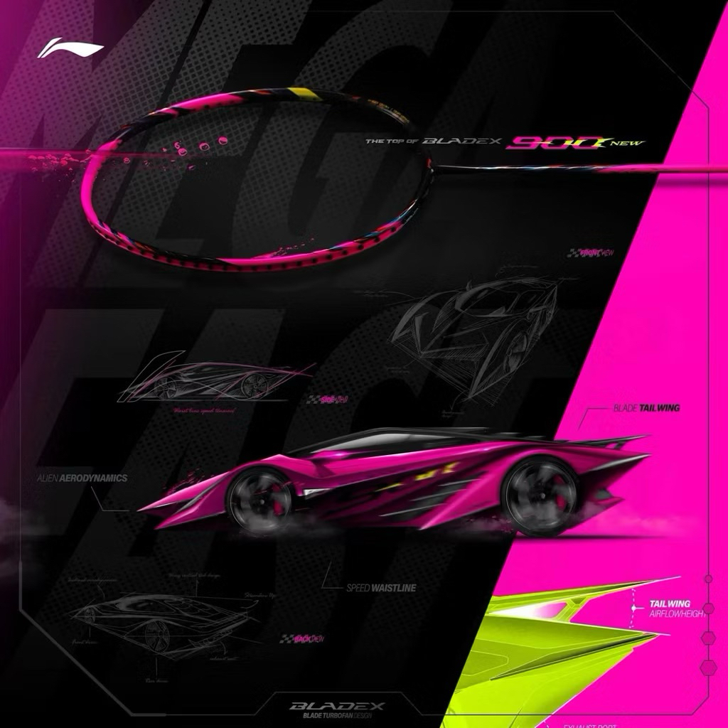 Vợt cầu lông Lining Bladex 900 Pink, Moon, Sun Max chính hãng [INBOX TƯ VẤN CĂNG CƯỚC]