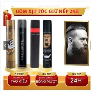 COMBO Gôm Xịt Tóc - Gôm Xịt Tóc Cấp Tốc, Giữ Nếp Siêu Bền