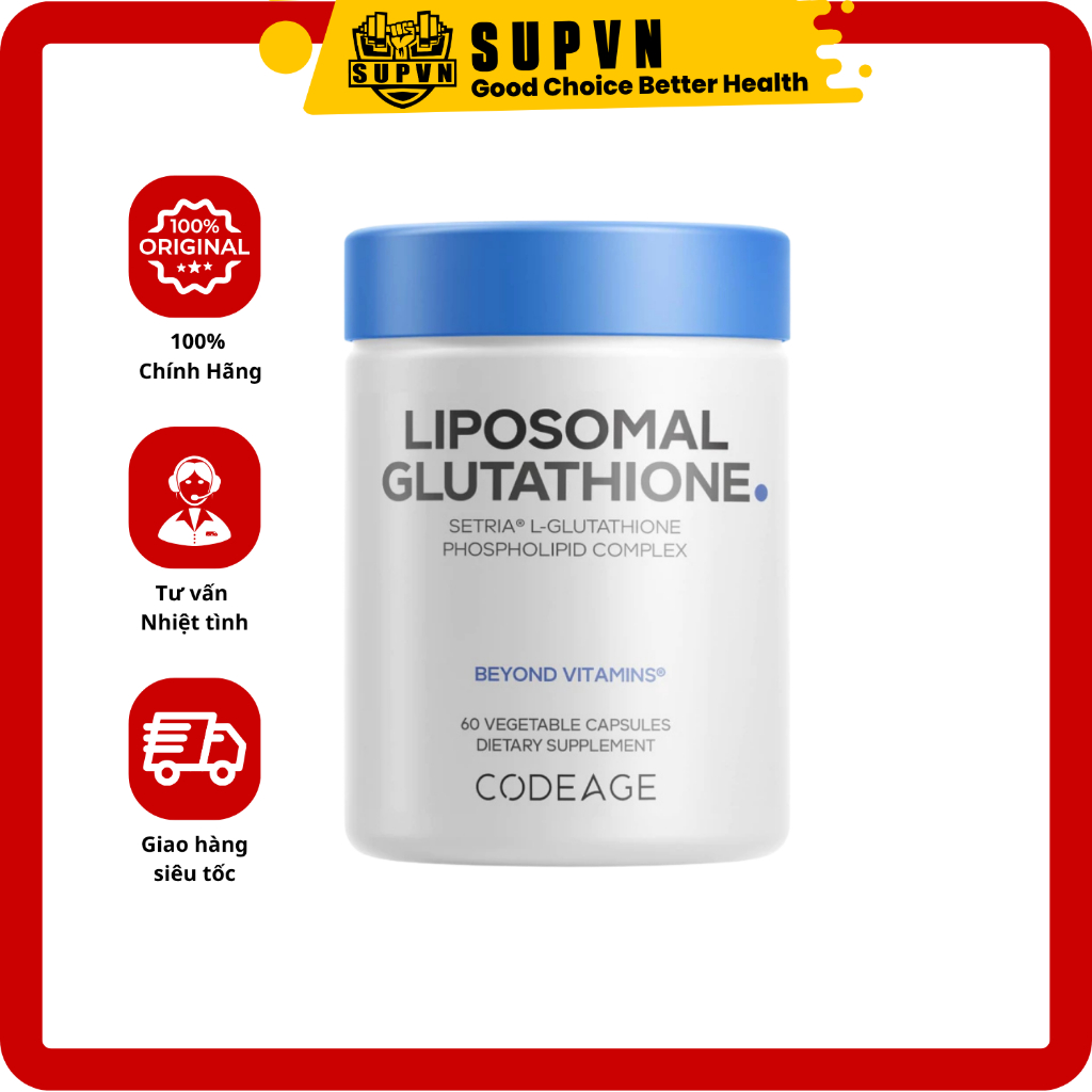 Codeage Liposomal Glutathione Setria - 60 viên