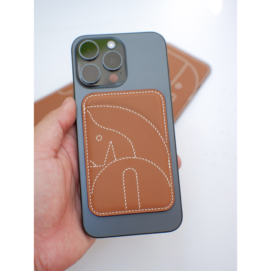 ví magsafe Horse, magsafe wallet, ví da đựng thẻ thủ công, ví thẻ iphone 17 Pro max, bao da đựng thẻ